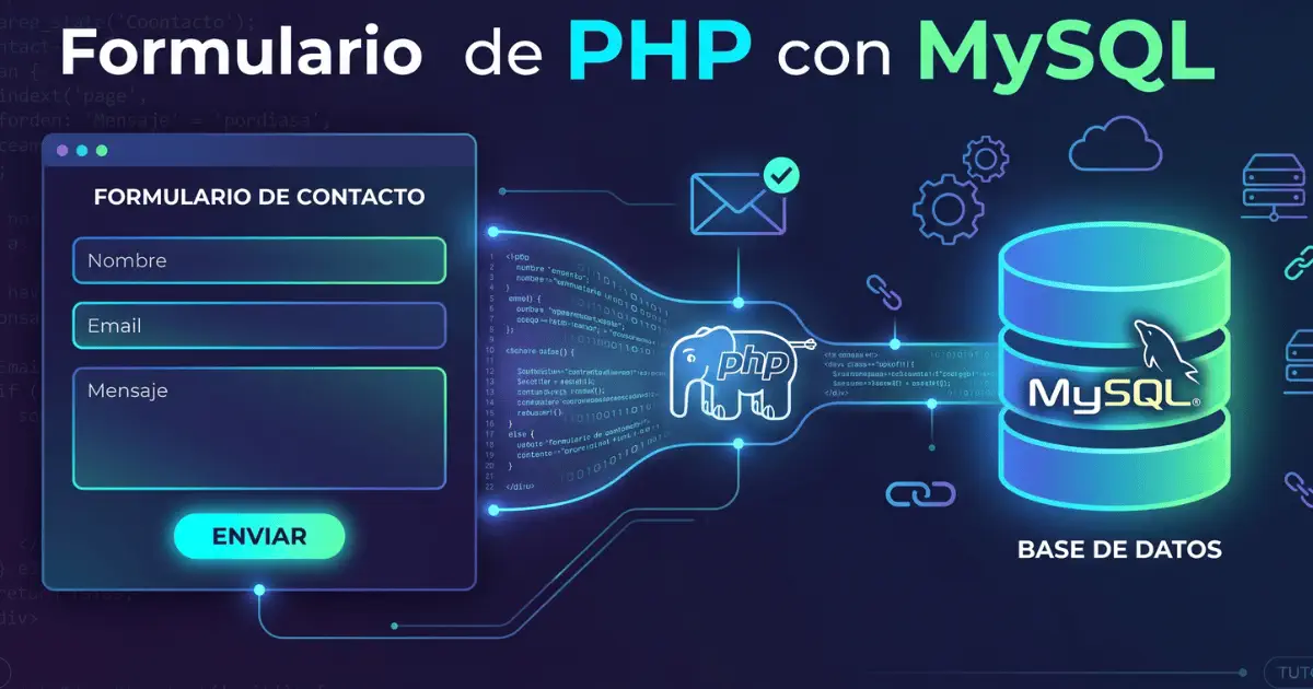Formulario de contacto con PHP y MySQL: guarda mensajes y envía emails