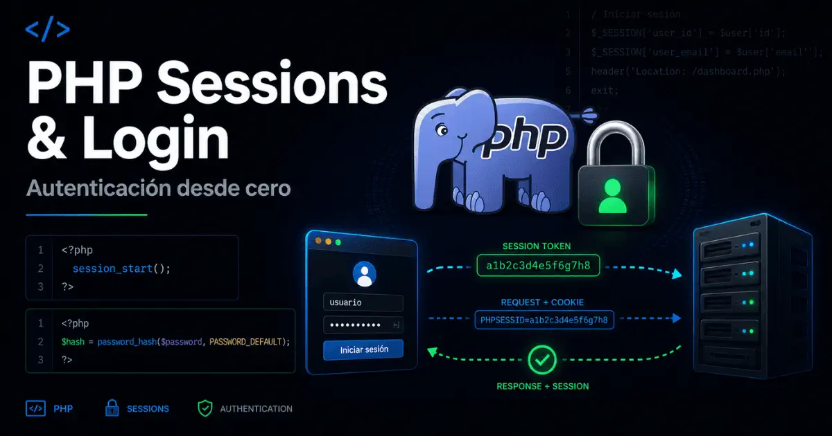 PHP Sessions y Login: tu primer sistema de autenticación funcional