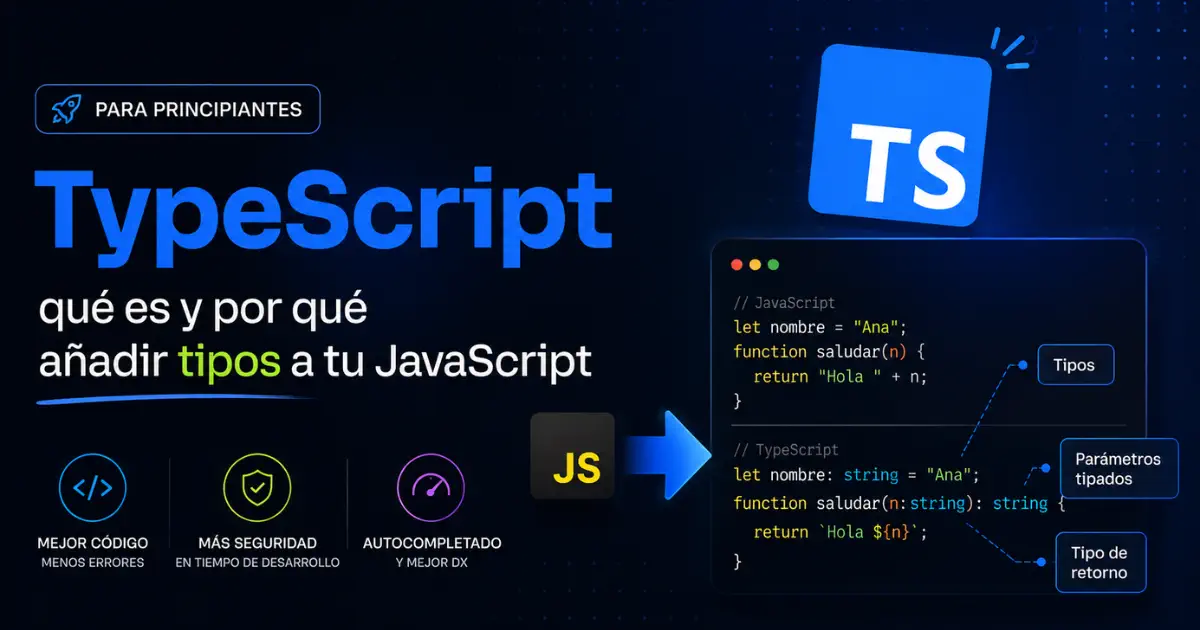 TypeScript para principiantes: qué es y por qué añadir tipos a tu JavaScript